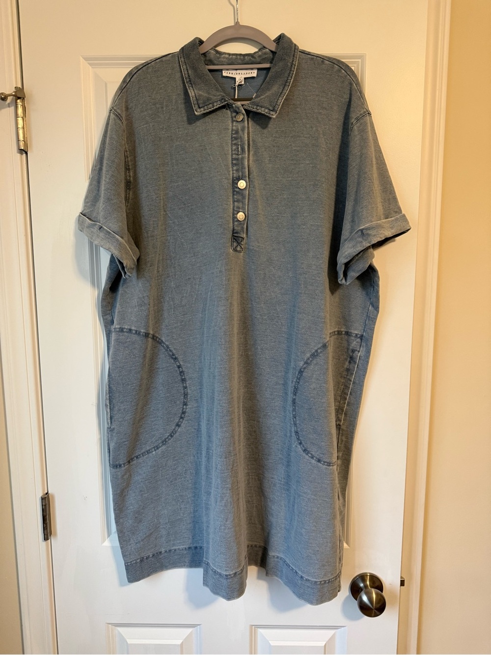 Jane + Delancey Washed Polo Shirt Dress